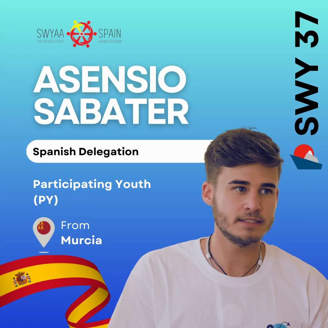 Ficha de presentación de Asensio Sabater, participante de la delegación española de SWY37 (Murcia)