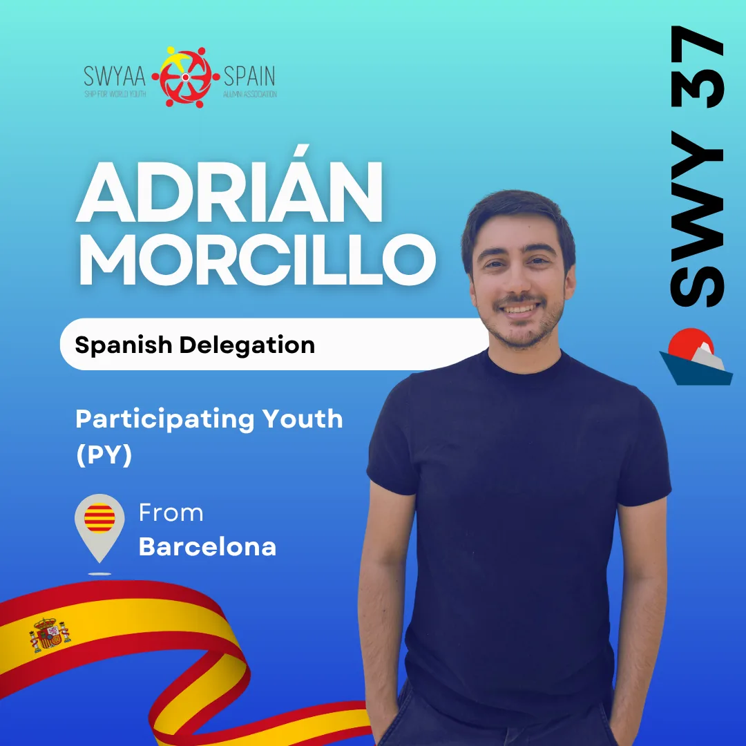 Ficha de presentación de Adrián Morcillo, participante de la delegación española de SWY37 (Barcelona)