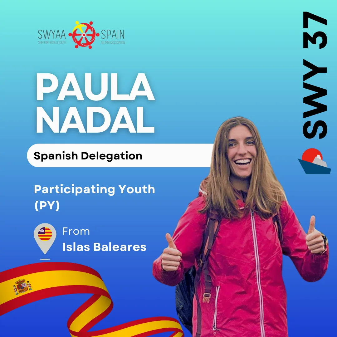 Ficha de presentación de Paula Nadal, participante de la delegación española de SWY37 (Islas Baleares)