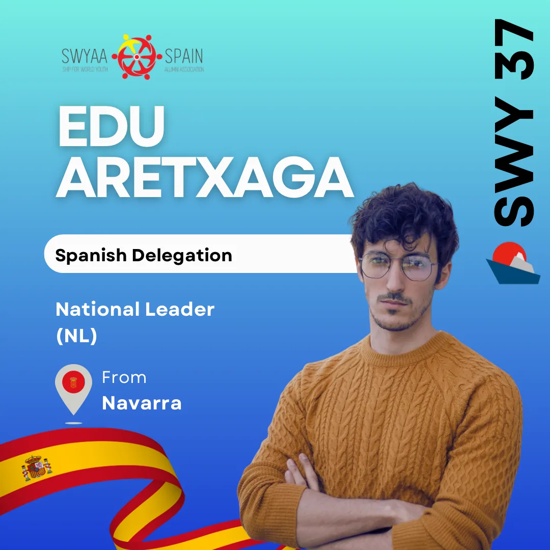Ficha de presentación de Edu Aretxaga, National Leader de la delegación española de SWY37 (Navarra)